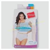 Hanes Women s 6pk Pure Comfort Briefs Sz 8