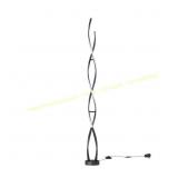 Swirl 59" Black 1-Light LED Floor Lamp