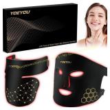 Red Light Therapy LED Face Mask with Neck