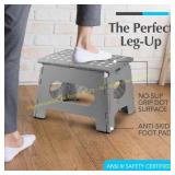 Handy Laundry Folding Step Stool (Grey)