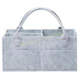 Cute Castle Diaper Caddy, Grey