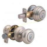 Kwikset SmartKey Juno Satin KW1 1-3/4 in
