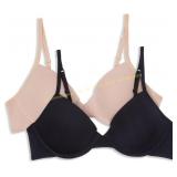 Hanes Girls Molded Underwire Bra 2 PackBra 34 c