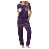 Ekouaer Women s Pajama Sets: Lg
