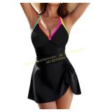 Blooming Jelly Women s One Piece Swim Dress XL