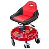 Rolling Gear Seat, 300 lbs Capacity, 18-23" H