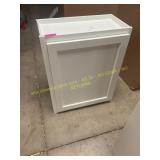 24in White Cabinet Damaged