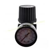 Husky 1/4 in. Black Regulator with Gauge