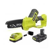 RYOBI 18V 6" Cordless Mini Chainsaw w/ 2.0Ah