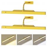 Picture Light with Remote Gold, 16" Wall Light