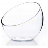 WGV Clear Slant Cut Vase, 6" x 2.7"