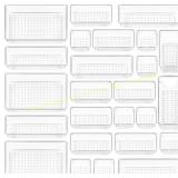 Vtopmart 25 PCS Clear Drawer Organizers Set
