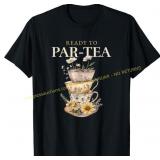 PURPLE L Ready to Par-Tea (Tea Party) T-Shirt