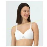 BLACK S Hanes Oh So Light Wireless T-Shirt Bra