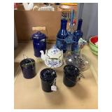 Canisters, Teapot, Vase, Decanters
