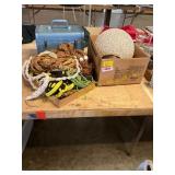 Hanging Lamp, Suitcase, Macrame Plant Holders