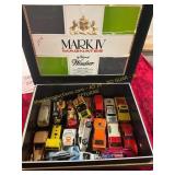 Vintage Hotwheels in Cigar Box