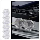 Clear Stove Knob Covers, 6-Pack