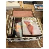 Suitcase of Adult Magazines