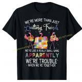 PURPLE XL Were More Than Just Quilting Friends Tee