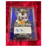 25 Prizm Hawkeye Kaleb Johnson Auto Refractor