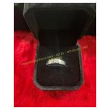 Ladies .925 Sterling Silver Rainbow Gem Ring 6