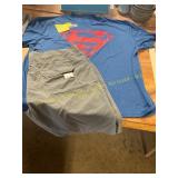 Hurley Size 42 Performance Shorts, Superman T