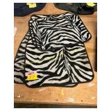 4pc Zebra Print Floor Mats
