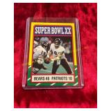 86 Topps Super Bowl XX Bears Win