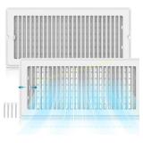 Floor Vent Cover 6 14 White