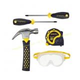 Stanley Jr. Kids Tool Kit: 5-Piece Set for Ages 5+