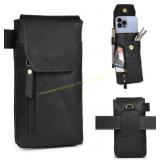 Brown Leather Village Leather Phone Holster 7x3.5"