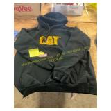 CAT Black Hoodie Size XL