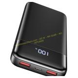 Power Bank 10000mAh, 22.5W Fast Charge, Black