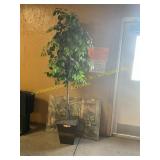 Artificial Tree + Wall Art