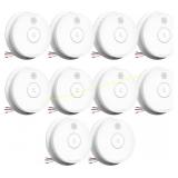 Xsence Hardwired Smoke Detector, 9V 10pk