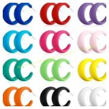 Acrylic Hoop Earrings, Colorful Jewelry