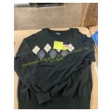 PGA Tour Lg V Neck Navy Sweater