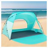 Beach Tent: Portable Sun Shelter UPF50+ Bag