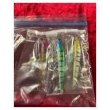 4in Floating Minnow Colored Lure Set