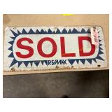 Remax Sold Metal Sign