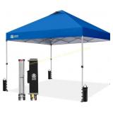 CROWN SHADES 10x10 Pop Up Canopy, Silver Top