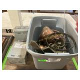 Live Mouse traps, lamp, silver were