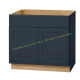 Avondale 36" W Sink Base Cabinet Ink Blue