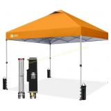 CROWN SHADES 10x10 Pop Up Canopy, Silver Top