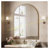 30 in. W x 40 in. H Gold Wall Mirror