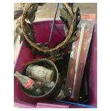 Coca Cola bottles, air tools,towel bar, hardware