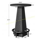 Adan Black 37.4" Bar Height Round Table