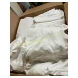 Box of white table cloths