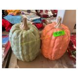 2 ct. plastic decorative pumpkins